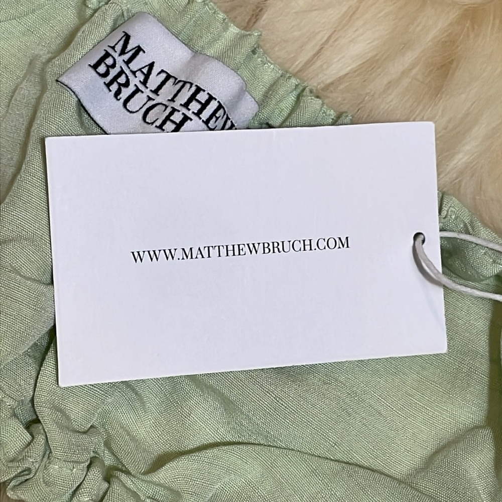 MATTHEW BRUCH Twist Bandeau Crop Top NWT - Picture 6 of 8